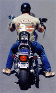 Chuck on his Harley Softail in the summer of 1996.